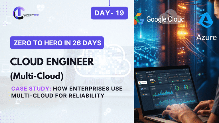 Diagram showing multiple cloud providers interconnected for enterprise reliability and redundancy.