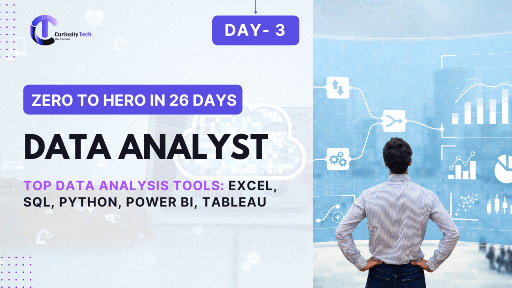 Day 3 – Top Data Analysis Tools: Excel, SQL, Python, Power BI, Tableau